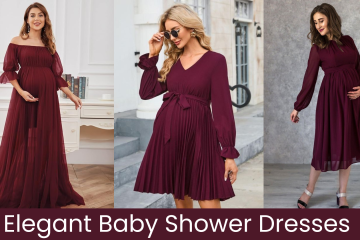 AN IMAGE OF Elegant Baby Shower Dresses