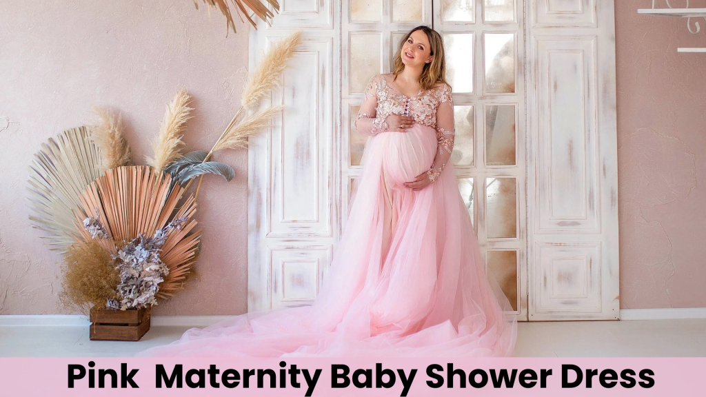 an image of an image of Unique Pink Maternity Dresses for Your Baby Shower
